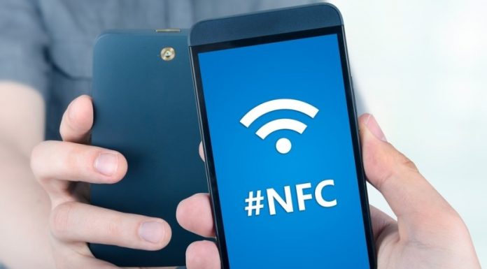 NFC feature on the mobile phone to conduct cashless payment